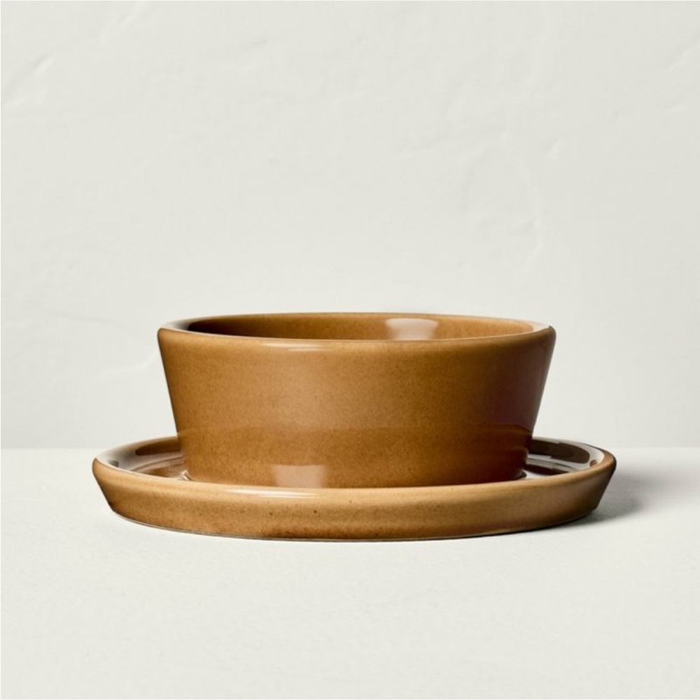 Glazed Ceramic Candle Holder Pumpkin Finish - Hearth & Hand™ with Magnolia